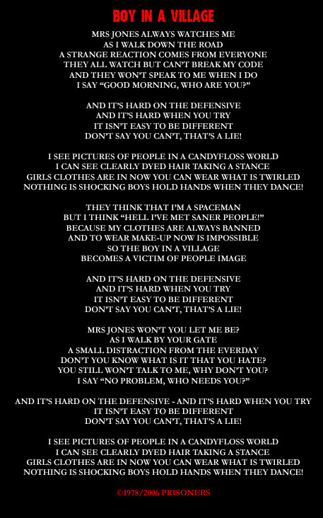 copyright 1977/2006 www.prisonersband.com